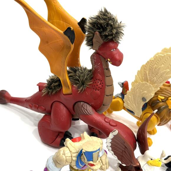 Imaginext Fisher Price lot of 8 Dragon Griffon Eagle Tiger Dinosaur Serpent - Picture 4 of 15